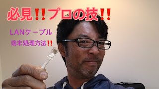 綺麗に簡単 Lanケーブルの端末処理方法 Youtube