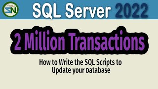How to Update Millions of Records in Batch Mode in SQL Server.