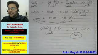 Cost Accounting 1.4 ||  COST SHEET || B.com(P/H) || PRACTICAL QUESTIONS || Ankit Goyal