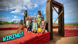 Installing Power in Our Earthbag Home | Building Our OffGrid Paradise Ep47