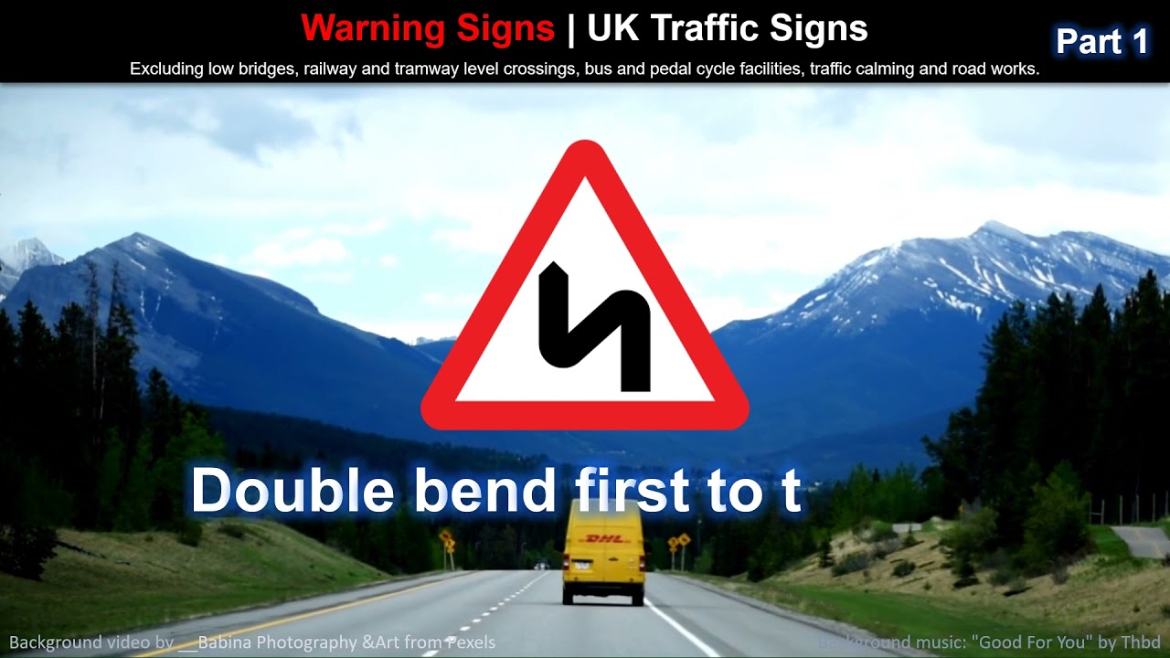 Traffic Signs  - Warning Signs Part 1 | Road Signs | Highway Code | United Kingdom | UK
