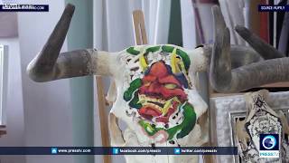 Animal Skull Comes To Life As Russian Girl Engraves It