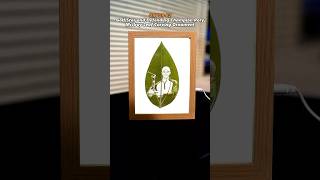 Engraving Rory McIlroy On A Real Leaf ⛳🍃🏆#golf #leafart#laserengraving #oddlysatisfying #ortur