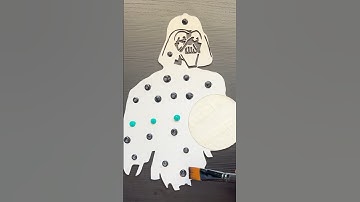 ⚫️Darth Vader paint transformation #art #acrylicpainting #painting #starwars #darthvader