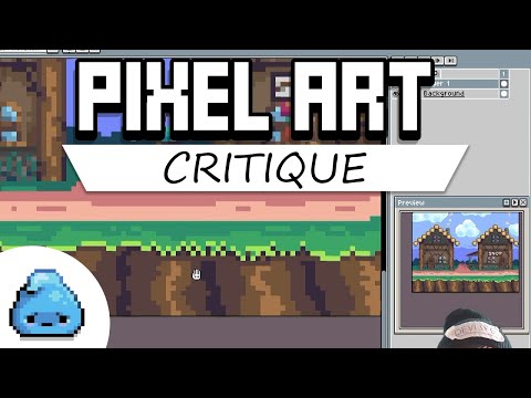 Pixel Art Critique: Grass &  House