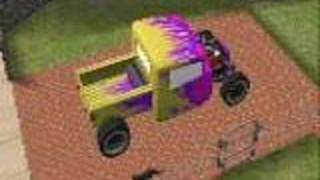 Two Sims do it in a Hot Rod