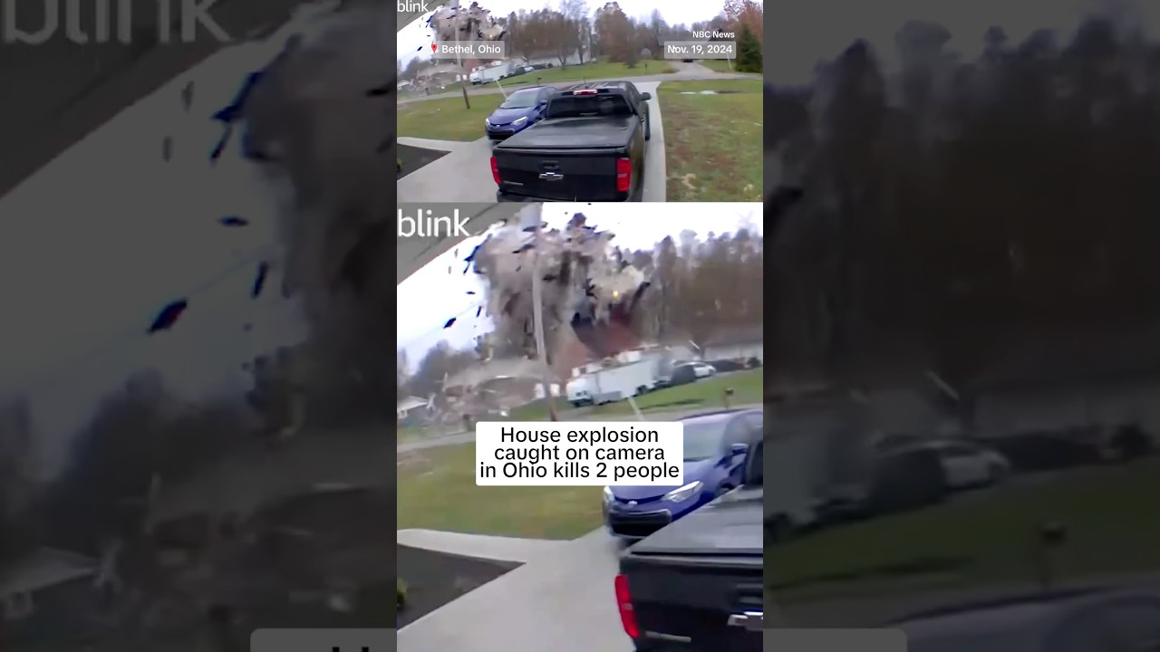 House explosion caught on camera in Ohio kills two people