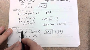 Level 5.6 - Logrithmic and Exponential Equations