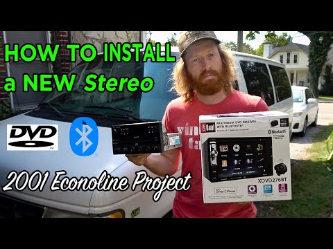 Installing a Double Din stereo for Ford Econoline | Simple removal Hack