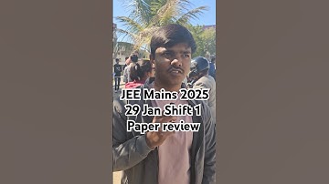 JEE Main 2025 Session 1 | 29 January Shift 2 Paper Review |Difficulty Level & Student #jee #jeemains