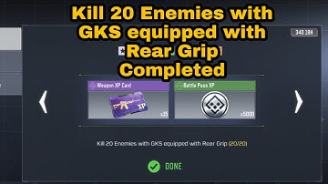 Kill 20 Enemies with GKS equipped with Rear Grip | SEASONAL Run and Gun COD Mobile