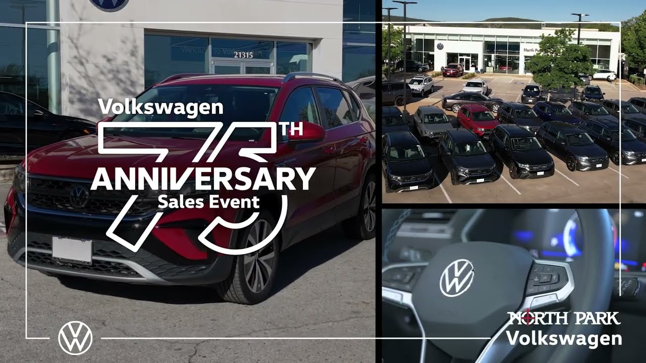 North Park VW March Marathon and Volkswagen 75th Anniversary Sales Events - 2024 Atlas Cross Sport