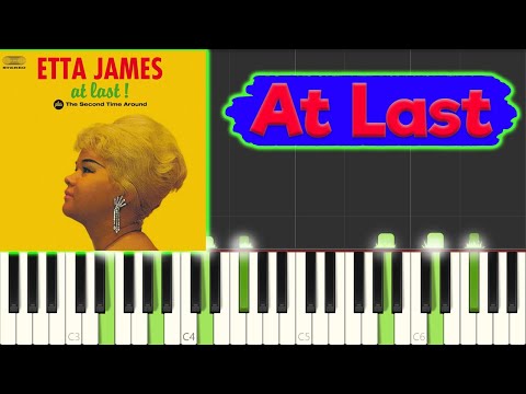 Etta James - At Last - Jazz Piano Tutorial (~MIDI and sheets in description~)