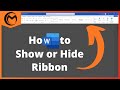 How to Show or Hide Ribbon Bar in Microsoft Word