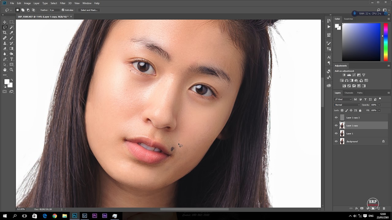 Speed Retouch Portrait Studio Lighting
