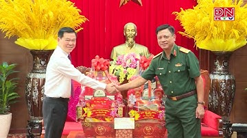 Bí thư Tỉnh ủy Nguyễn Hồng Lĩnh thăm, chúc tết Bộ tư lệnh Quân khu 7