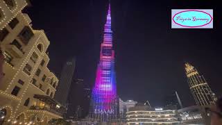 Burj Khalifa and the Dubai Fountain - What a spectacular show!!!!