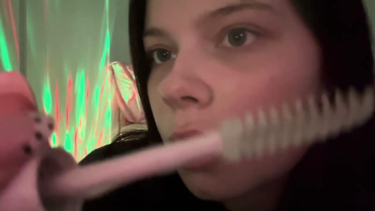 ASMR doing you’re makeup 💫 - mouth sounds, up close face touching and much more + 