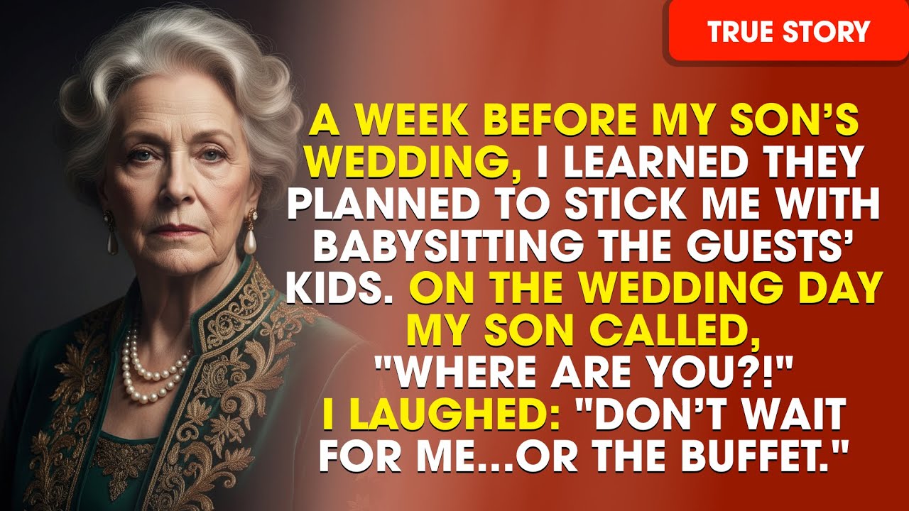 My family was planning to hire me as the babysitter for 15 kids at the wedding. I changed my plans.