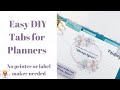 How to Create DIY Divider Tabs for Planners and Notebooks