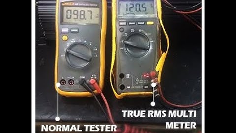 Use a TRUE RMS Multimeter to test a modified sine wave power inverter ac voltage