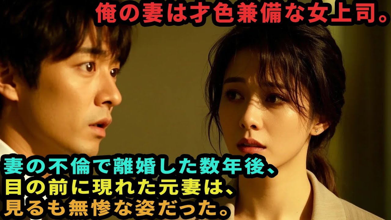 俺の妻は才色兼備な女上司。妻の不倫で離婚した数年後、目の前に現れた元妻は、見るも無惨な姿だった。 - YouTube