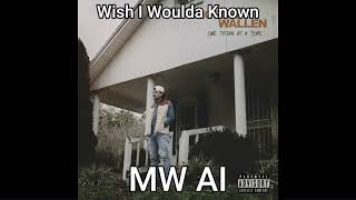 Morgan Wallen - Wish I Woulda Known (AI Cover)