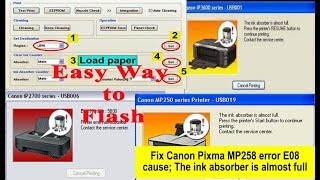 How To Reset Canon All Ip 2700 mp 280270 Series Printer Absorber 