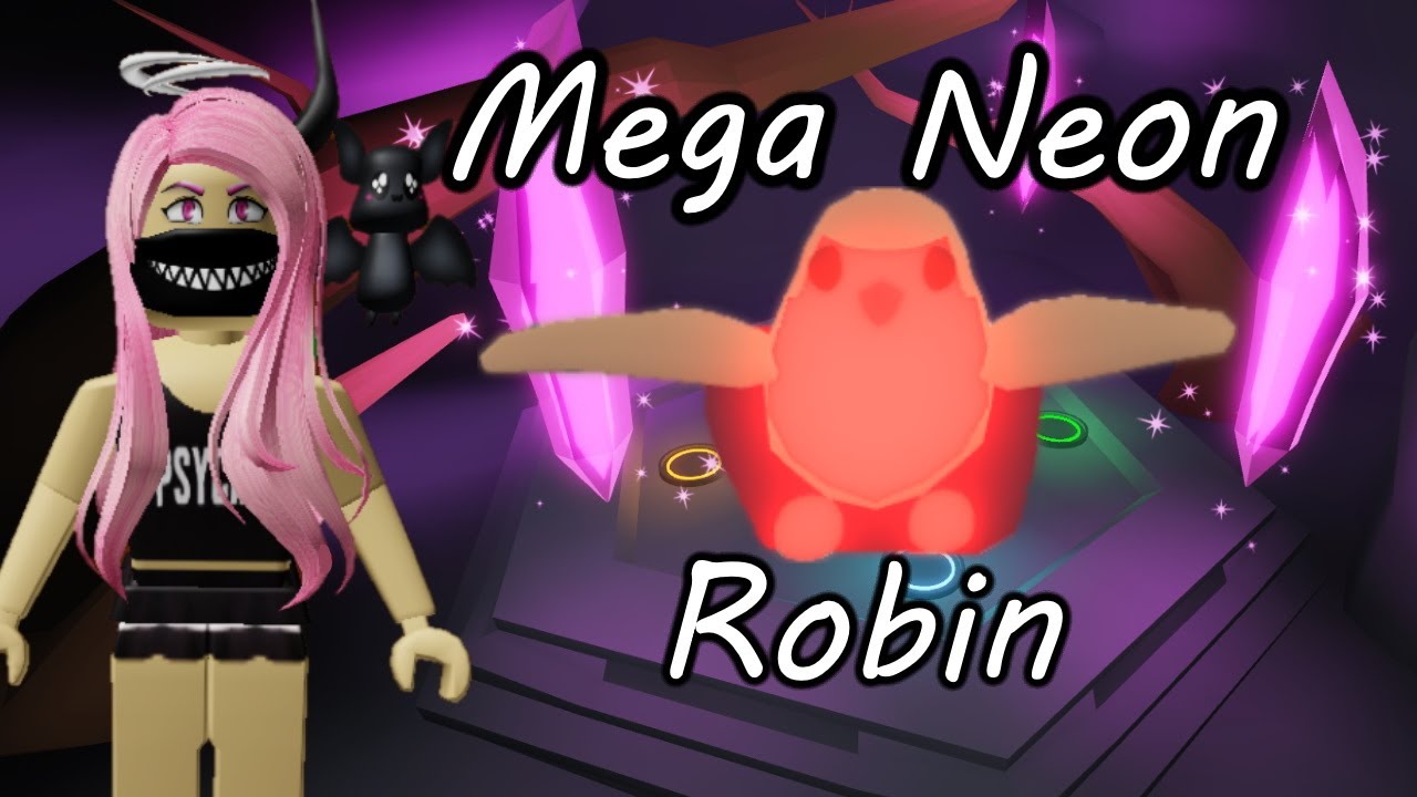 neon robin adopt me roblox