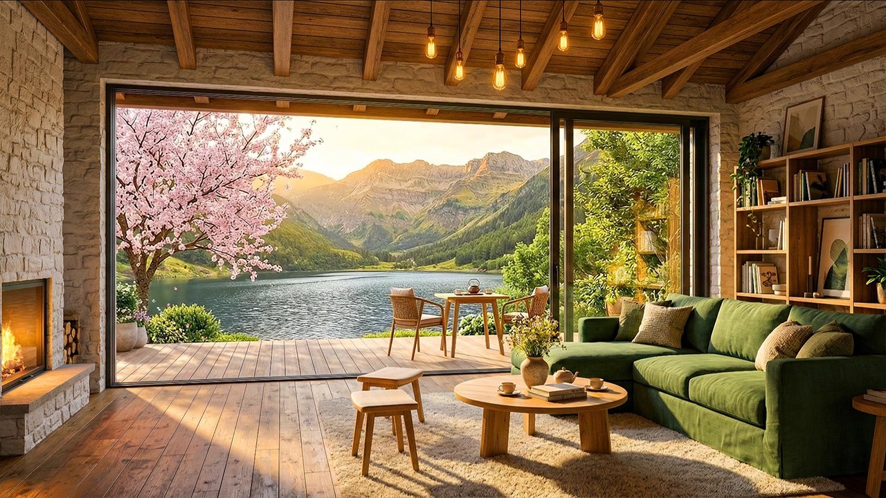 March Morning Jazz Garden Café | Smooth Instrumentals & Peaceful Courtyard Vibes