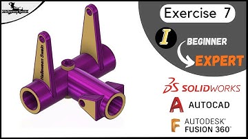 Exercise 7 | Beginner to Expert | Fusion 360 | AutoCAD  | SolidWorks | #halloweenswain#fusion360#3d