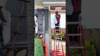 application of basecoat and stone finishing #construction #interiordesign #home