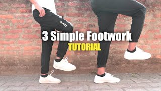 3 Simple Footwork Dance For Beginners | Footwork Tutorial | Step by Step | How To Do Shuffle Dance