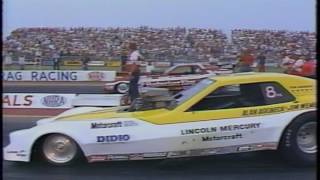 Drag Racing 1983 NHRA US Nationals FUNNY CAR Final Round Eliminations