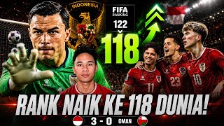 INDONESIA VS OMAN 3-0: INDONESIA'S FIFA RANKING CLIMBS TO 118TH! EMIL AUDERO SAVES PENALTY!