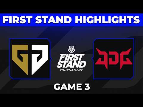 GEN vs JDG Highlights Game 3 | 2026 First Stand Groups Day 2 | Gen.G vs JD Gaming