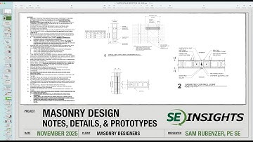 MASONRY NOTES DETAILS PROTOTYPES