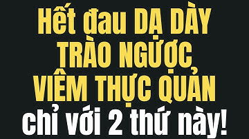 Hết đau DẠ DÀY, TRÀO NGƯỢC, VIÊM THỰC QUẢN chỉ với 2 Thứ Này - Sức Khỏe Người Cao Tuổi