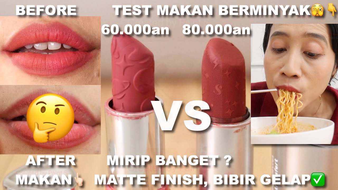BATTLE AZARINE MATTELITE LOCK LIPSTICK VS SOMETHINC CHECKMATTE LIPSTICK | MIRIP BGT🫣 |Maria Soelisty