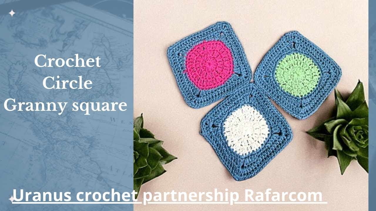 left hand How to Crochet a Circle Granny Square - YouTube