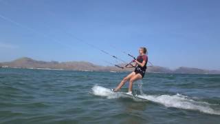 2 and half hours after Svenja kitesurfing edmkpollensa kite lessons Mallorca