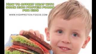 How to offset meat with some high protein foods for kids