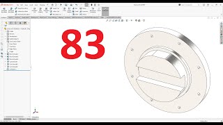 تمارين علي سوليدووركس 2024 || تمرين رقم 83- Solidworks Exercise 83