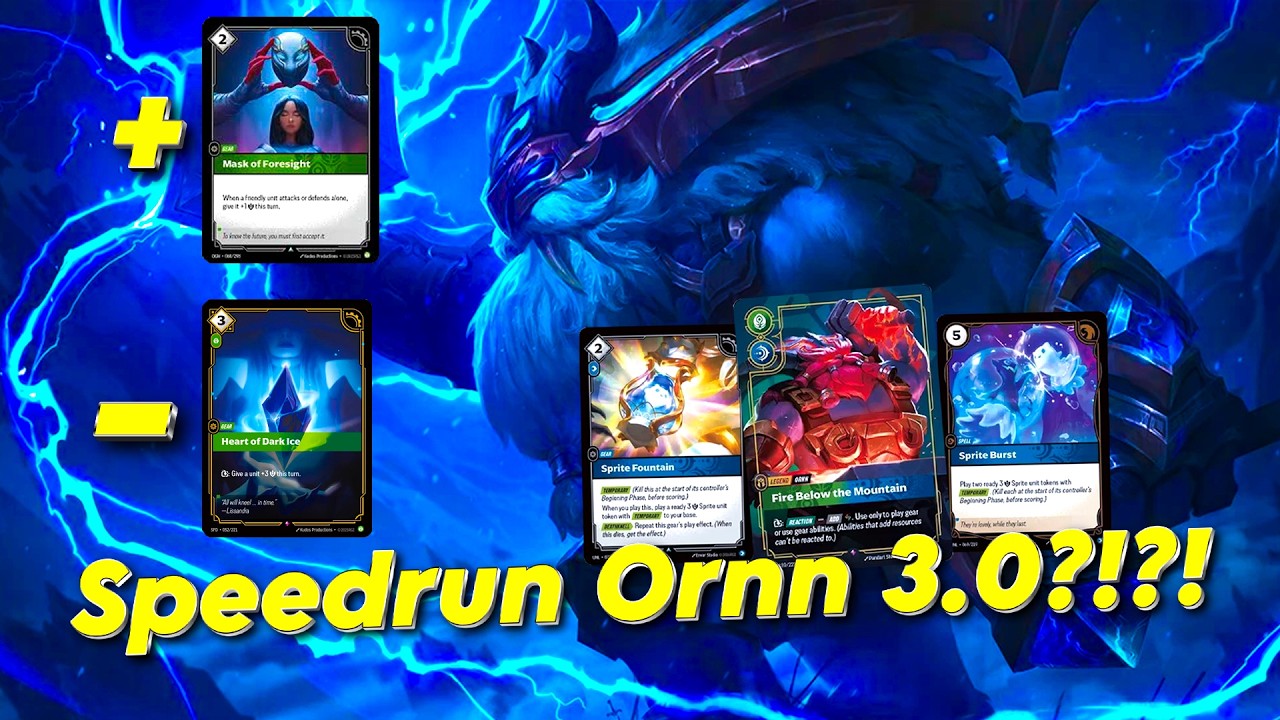 Speedrun Ornn but even better?!?! (Fastest Sprite deck in Riftbound ...