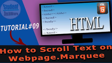 What is html marquee tag || how to create marquee urdu/hindi