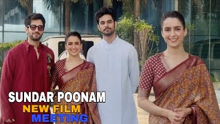 Sanya Malhotra, Aditya Rawal, Aditya Seal, Vikram Malhotra ( Producer ), Pulkit ( Director ), Meeti