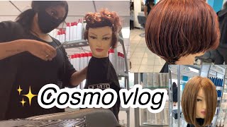 COSMETOLOGY SCHOOL VLOG 2020: SQUARE GRAD, MENS CUT, AND COLOR!