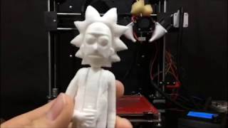 3D Printed Rick Sanchez Time-Lapse