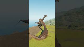 Barosaurus vs Titanosaurus - Jurassic World Evolution 3.