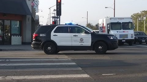 LAPD Foothill Unit Responding